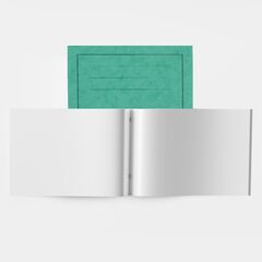 A4 Exercise Book Plain Landscape Green 48pg 50pk  hi-res